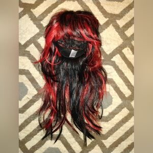 Black And Red Wig